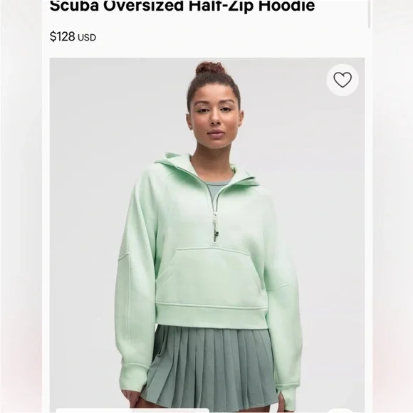 NWT Lululemon sea mist scuba hoodie. SOLD OUT ONLINE - Picture 1 of 4